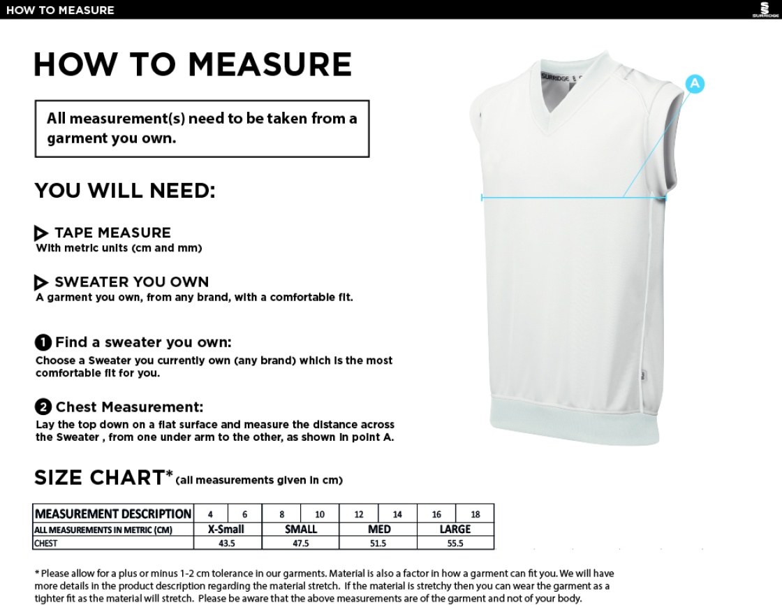 HOLMEWOOD CC BLAST SLEEVELESS WOMENS SWEATER-Ivory - Size Guide