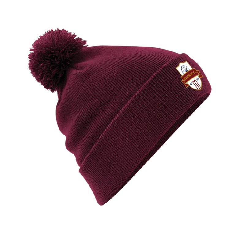 HOLMEWOOD CC Original Pom Pom Beanie : Maroon