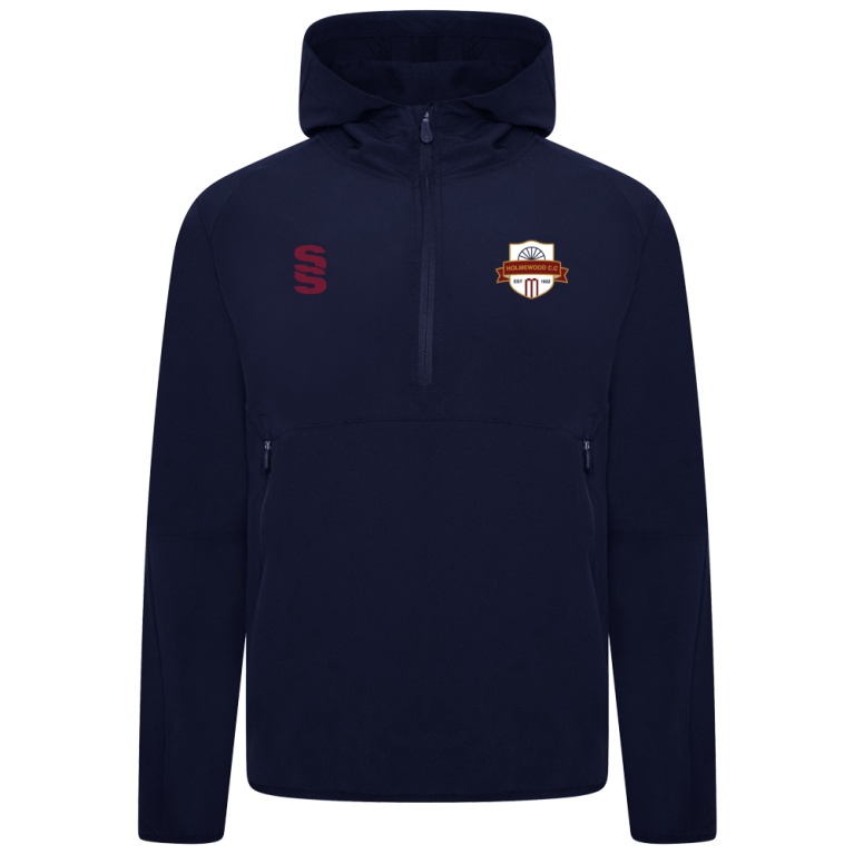 HOLMEWOOD CC Dual Elite 1/4 Zip Hoody / Rain Jacket : Navy