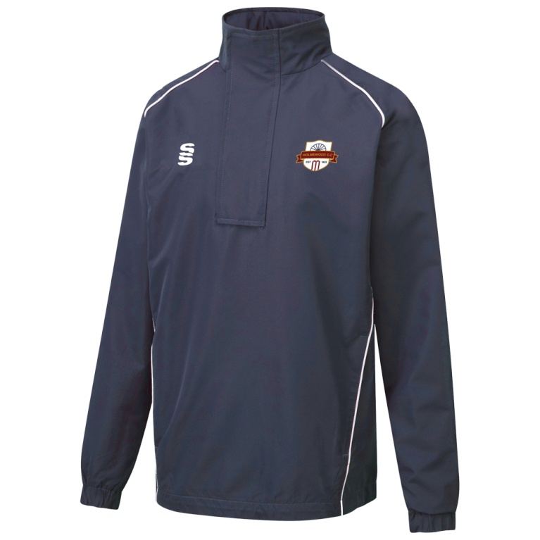 holmewood cc Dual Curve 1/4 Zip Rain Jacket : Navy