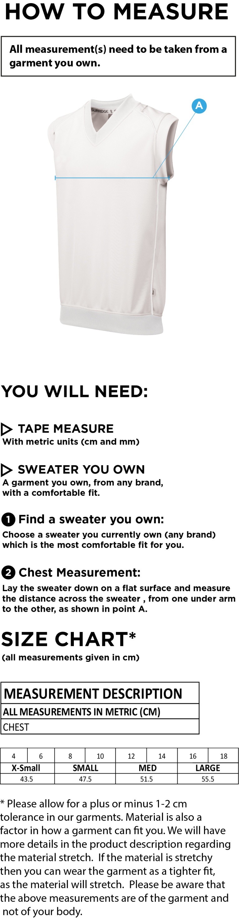 HOLMEWOOD CC BLAST SLEEVELESS WOMENS SWEATER-Ivory - Size Guide